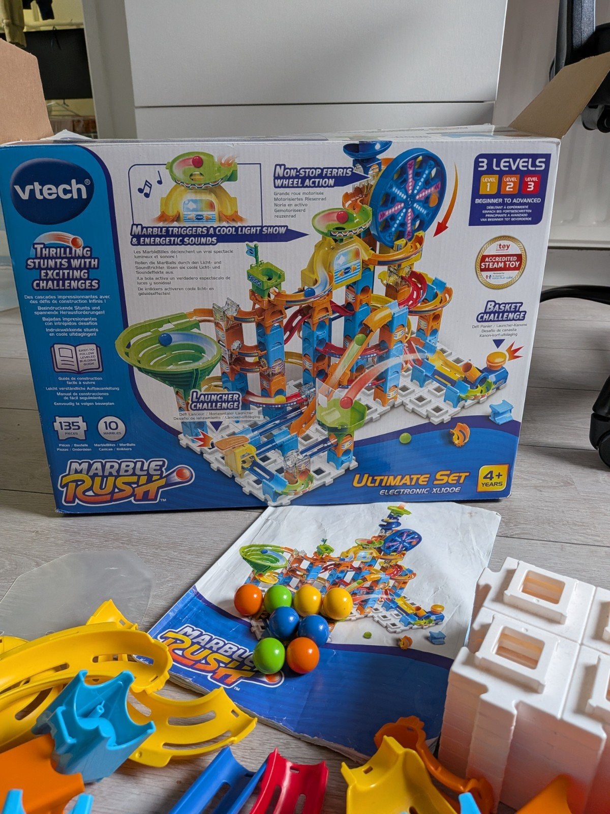 VTech Marble Rush Ultimate Set knikkerbaan, Ophalen, Zo goed als nieuw, 4 tot 6 jaar