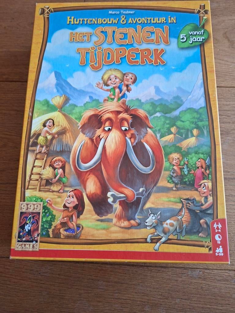 Huttenbouw & Avontuur in het Stenen Tijdperk (999 Games), Hobby en Vrije tijd, Gezelschapsspellen | Bordspellen, Een of twee spelers