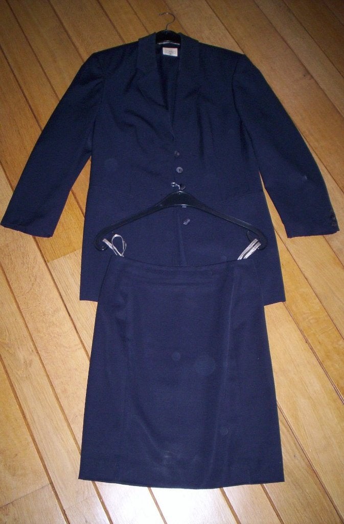 COPINES donker blauw mantel pak maat 38, Maat 38/40 (M), Blauw, Copines, Ophalen of Verzenden