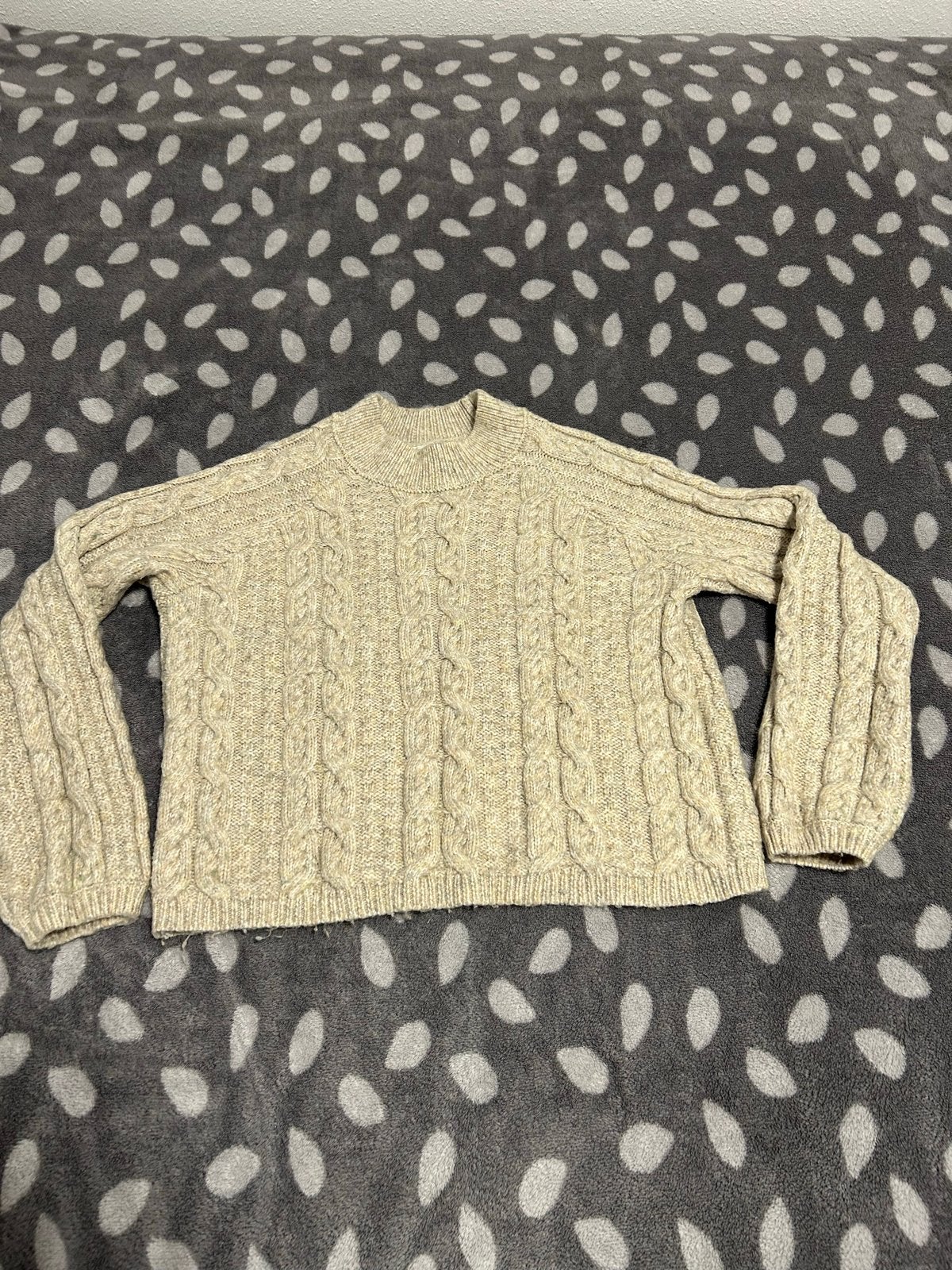 Crèmekleurige kabeltrui Only M, Ophalen of Verzenden, Zo goed als nieuw, Maat 38/40 (M), Beige