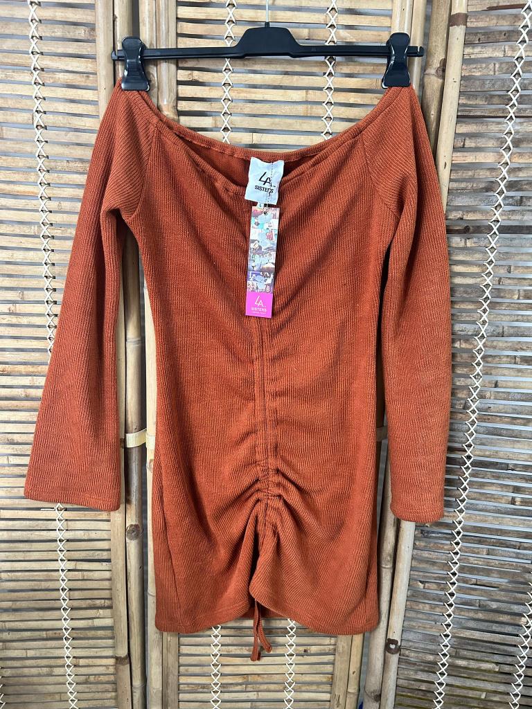 LA Sisters Rib Dress maat L, LA Sisters, Overige kleuren, Maat 42/44 (L), Nieuw