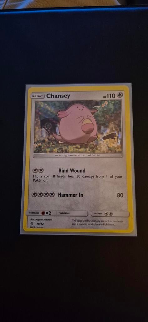 Chansey McDonald's Promo 2018 Pokémon Kaart, Ophalen of Verzenden, Zo goed als nieuw, Losse kaart, Foil