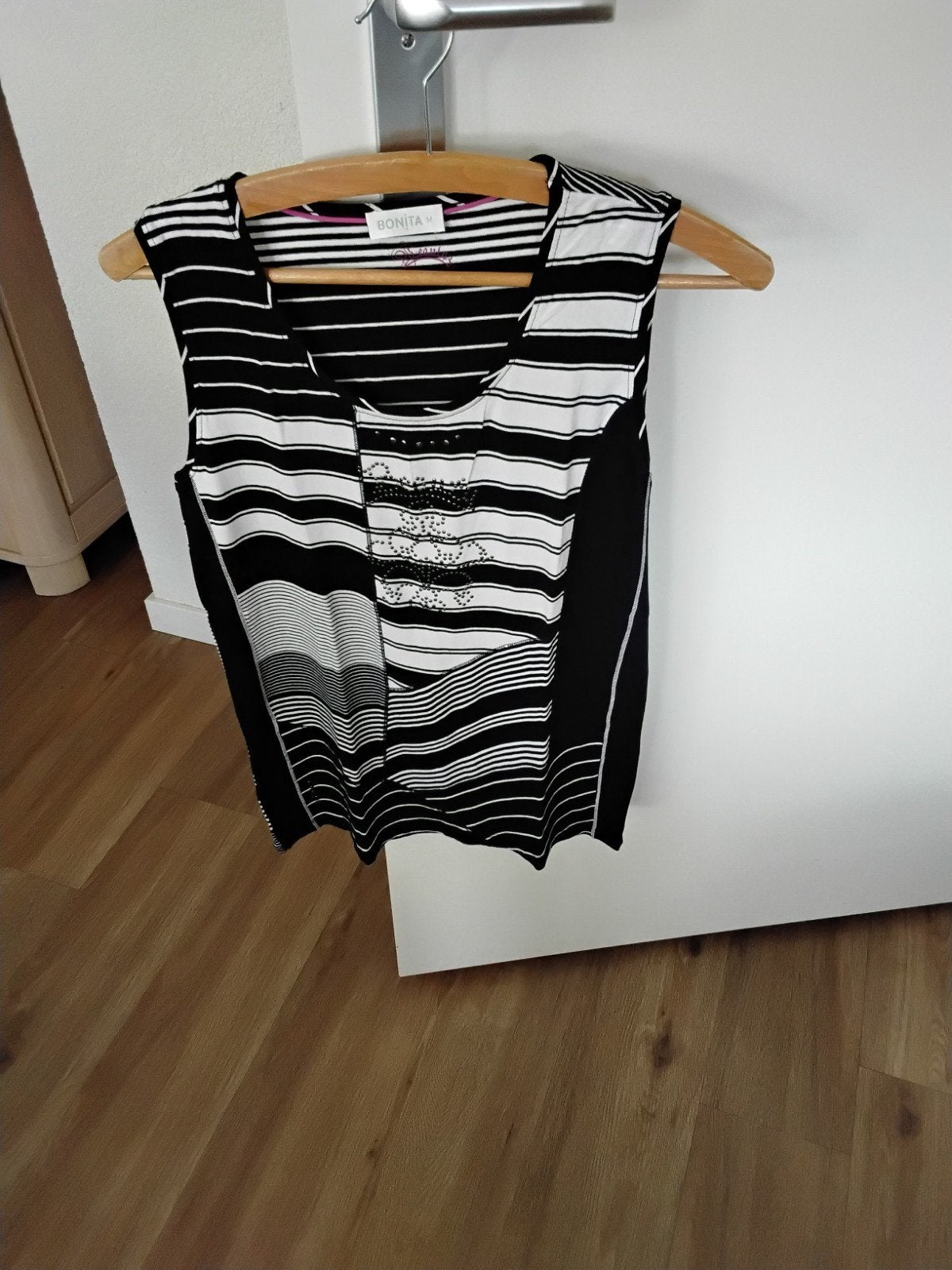 Bonita gestreepte set: vest en top, maat M, Maat 38/40 (M), Blauw, Bonita, Ophalen of Verzenden