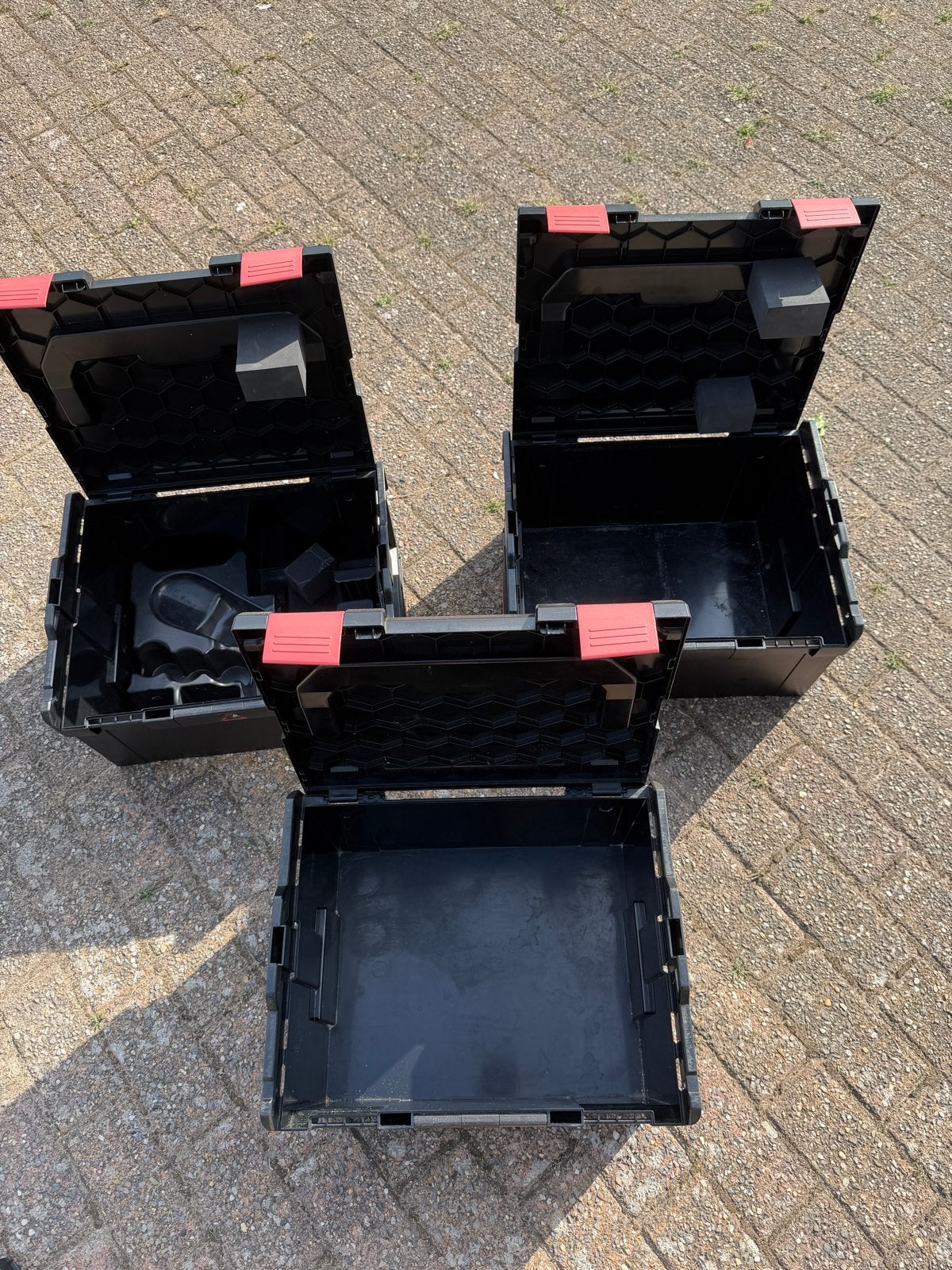 FLEX Sortimo L-BOXXen - Set van 3 gereedschapskoffers, Doe-het-zelf en Verbouw, Gereedschap | Handgereedschap, Ophalen, Gebruikt