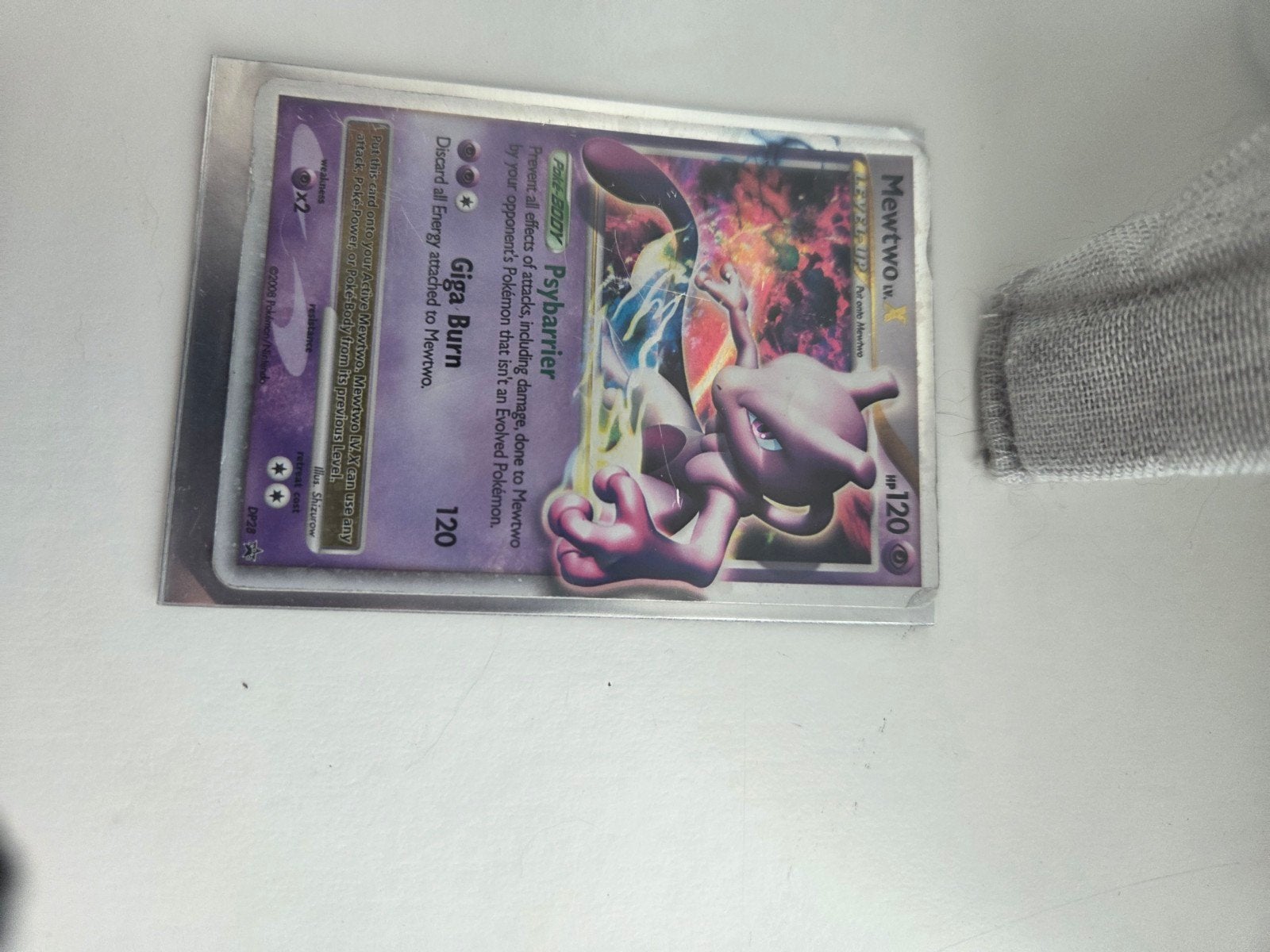 Mewtwo Lv.X Pokémon Kaart - Holo Rare, Ophalen of Verzenden, Gebruikt, Losse kaart, Foil