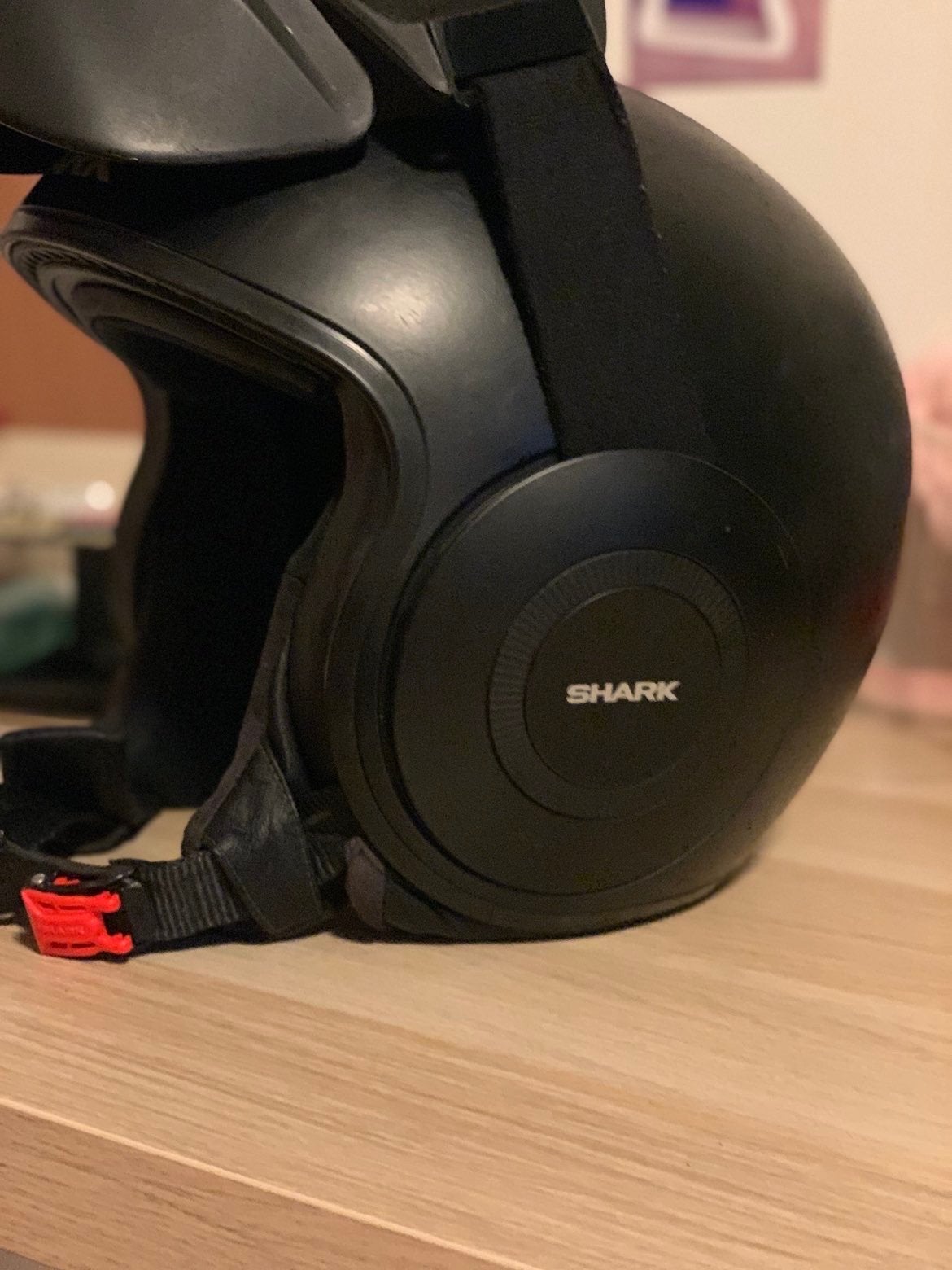 Shark Drak helm mat zwart, Motoren, Heren, Jethelm, Shark, Ophalen of Verzenden