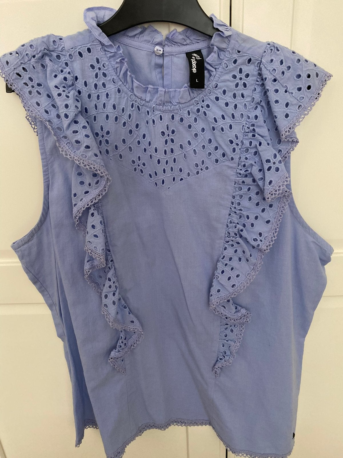 Lila top Broderie Shoeby x Nicolette, Paars, Maat 42/44 (L), Ophalen of Verzenden, Zo goed als nieuw
