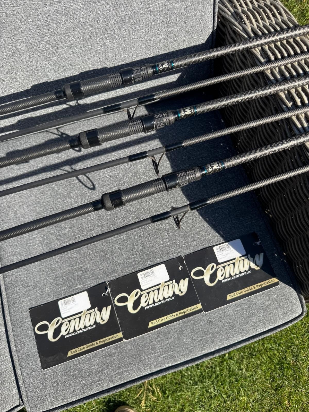 Set van 3 Century NG 3lb 12ft  hengels - Topkwaliteit!, Ophalen of Verzenden