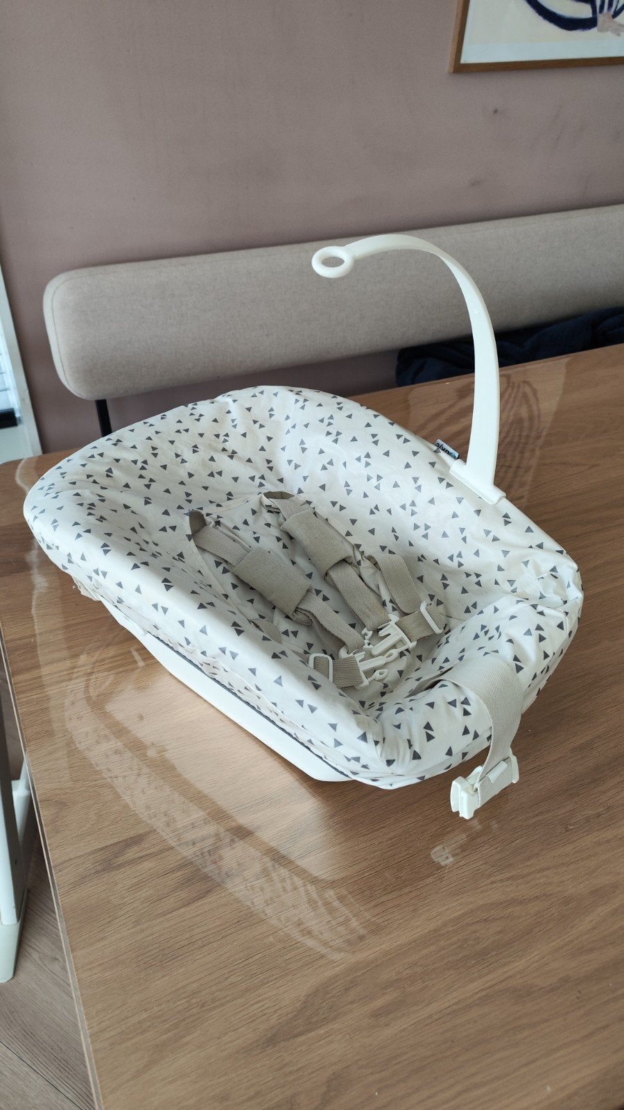 Tripp trap newborn z.g.a.n met extra's!, Ophalen, Zo goed als nieuw, Meegroeistoel