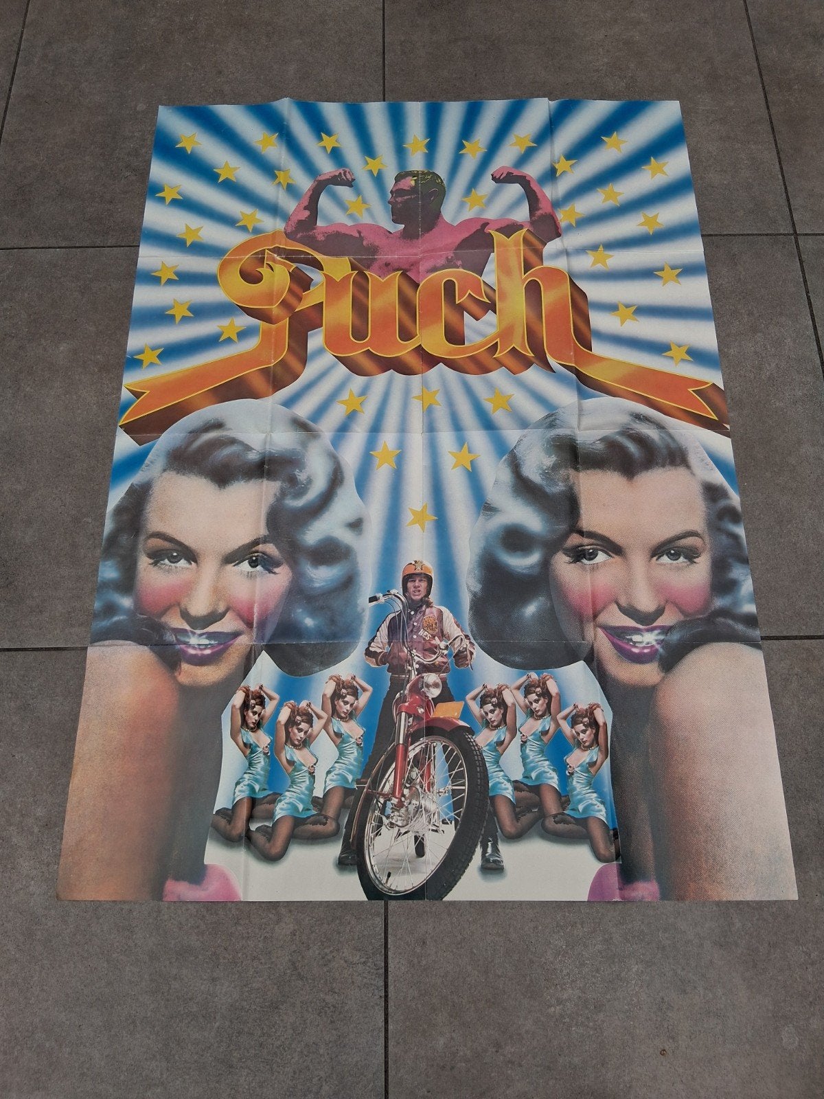 Originele poster Puch uit 1973, Gebruikt, Rechthoekig Liggend, Ophalen of Verzenden, A1 t/m A3