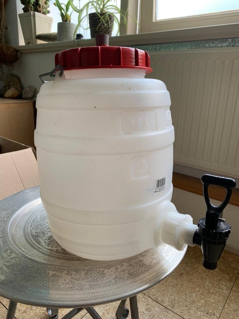 watervat 10 liter met aftapkraan, Ophalen, Kunststof, Wit, Overige merken