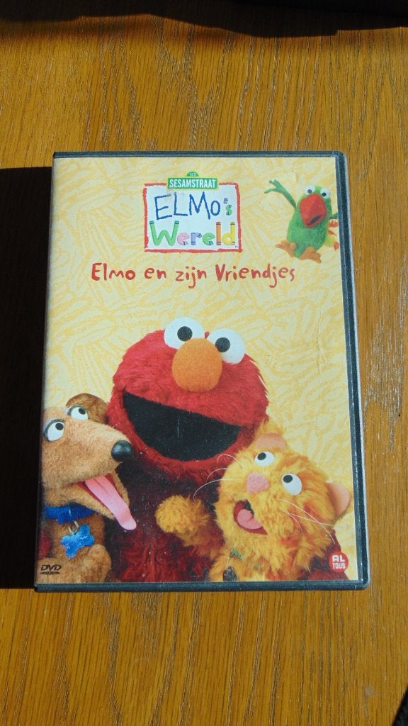 Sesamstraat Elmo en zijn vriendjes dvd, Alle leeftijden, Ophalen of Verzenden, Gebruikt, Educatief