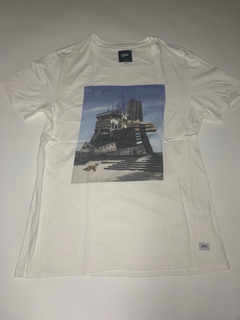 GSUS shirt S in ~~nieuw~~ staat, Verzenden, Wit, Zo goed als nieuw, Korte mouw