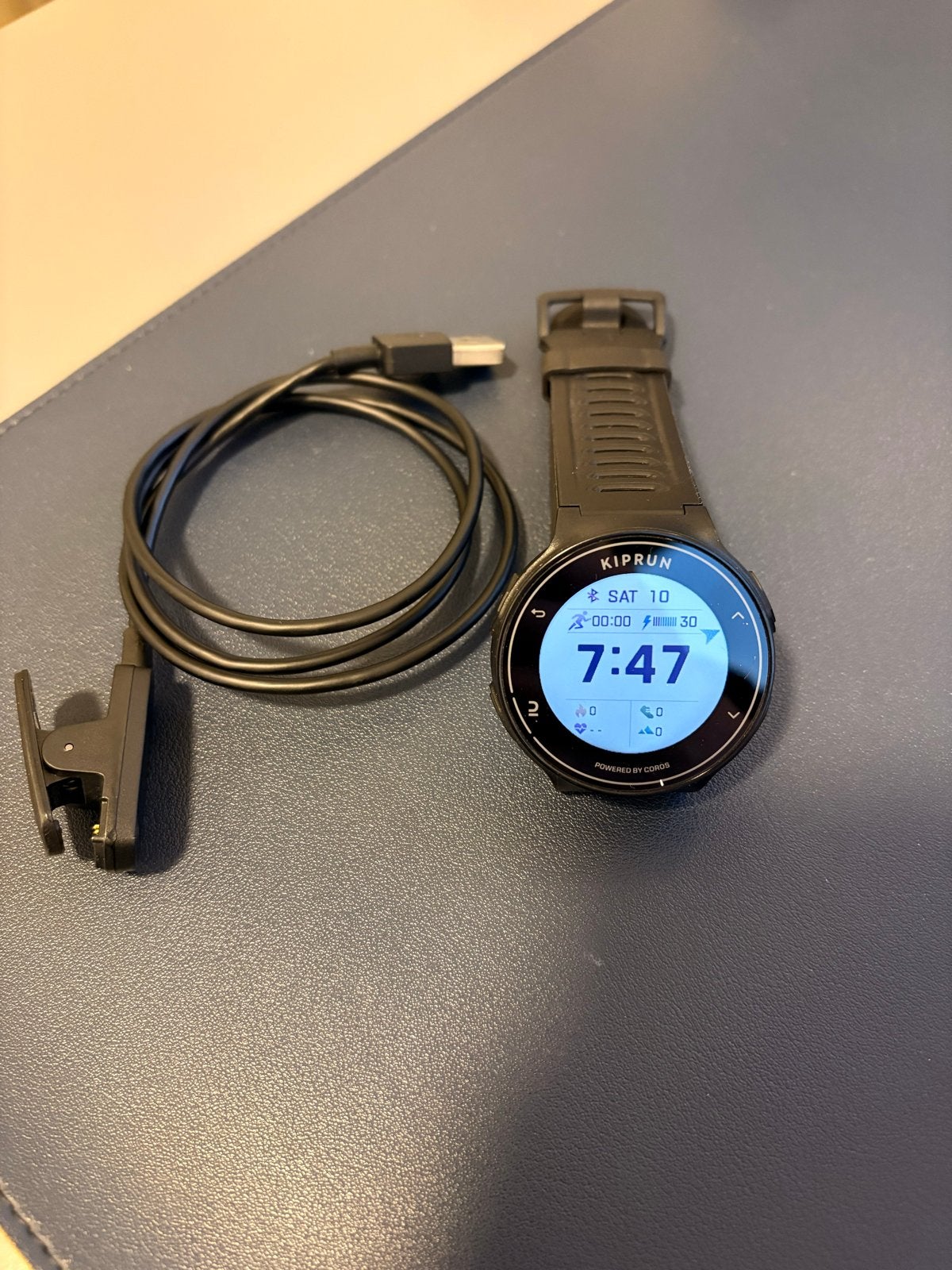 Coros GPS 500 sporthorloge met hartslagmeter, Afstand, Verzenden, Zwart, Zo goed als nieuw
