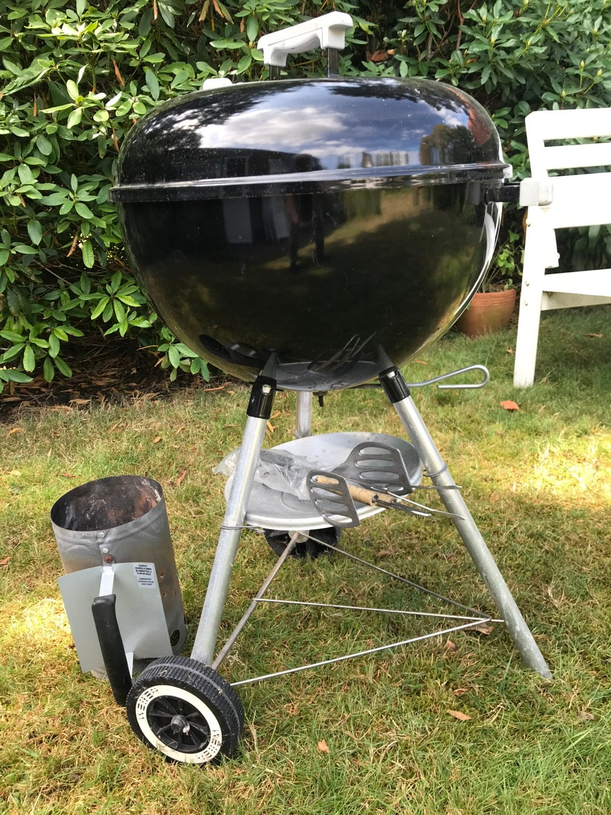 Weber bbq 47cm, Tuin en Terras, Houtskoolbarbecues, Ophalen, Gebruikt