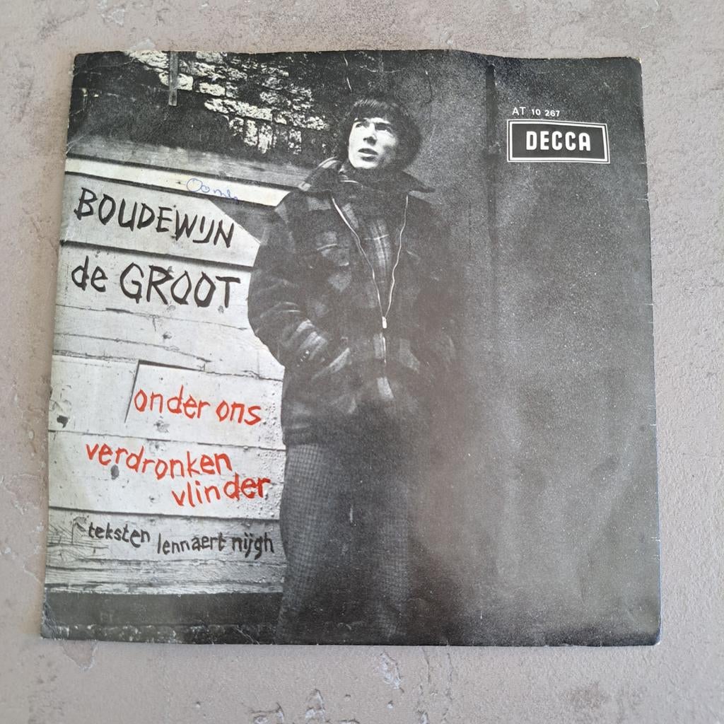 Boudewijn De Groot - Onder Ons / Verdronken Vlinder (Single), Cd's en Dvd's, Vinyl Singles, Gebruikt, Ophalen of Verzenden