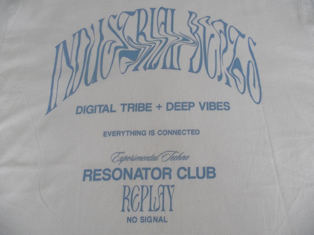 NIEUW wit licht blauw Replay Industrial Beats T-shirt XXL, Wit, Nieuw, Overige maten, Ophalen of Verzenden