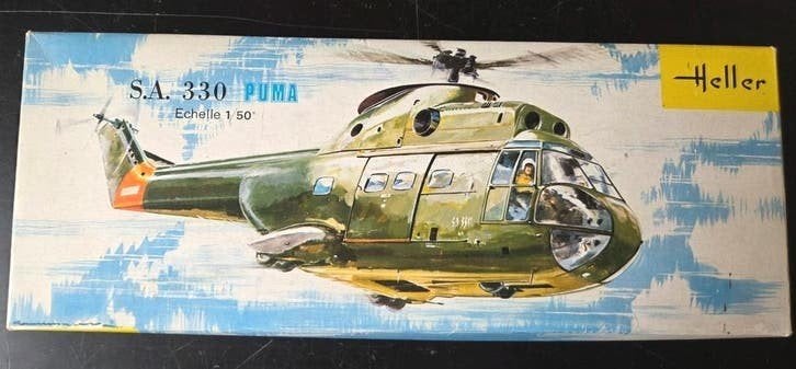 Heller  S.A. 330 1:50, Hobby en Vrije tijd, Modelbouw | Vliegtuigen en Helikopters, Helikopter, Ophalen of Verzenden, Zo goed als nieuw