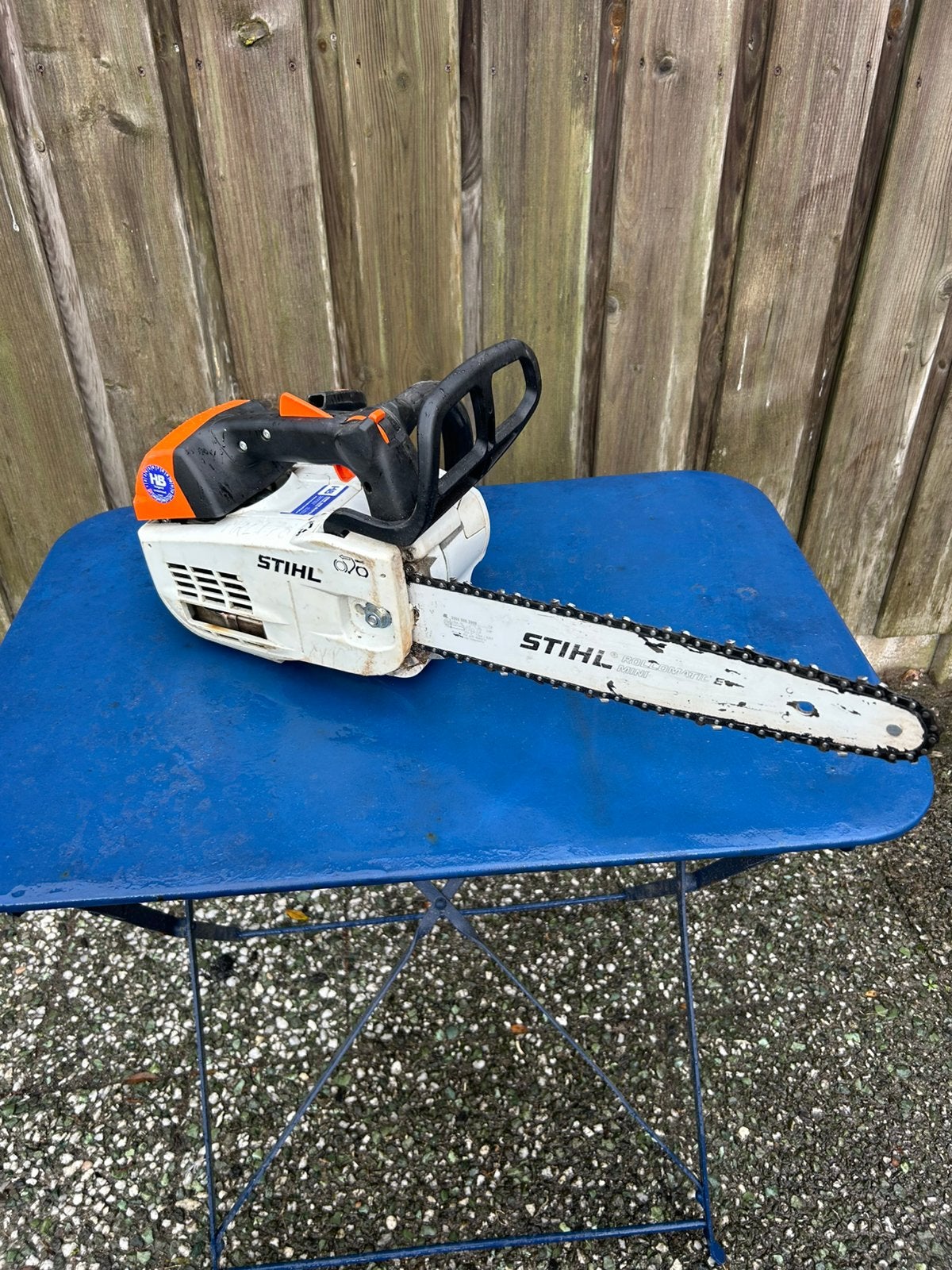 Kettingzaag Stihl tophandle MS 201 TC, Tuin en Terras, Ophalen, Gebruikt