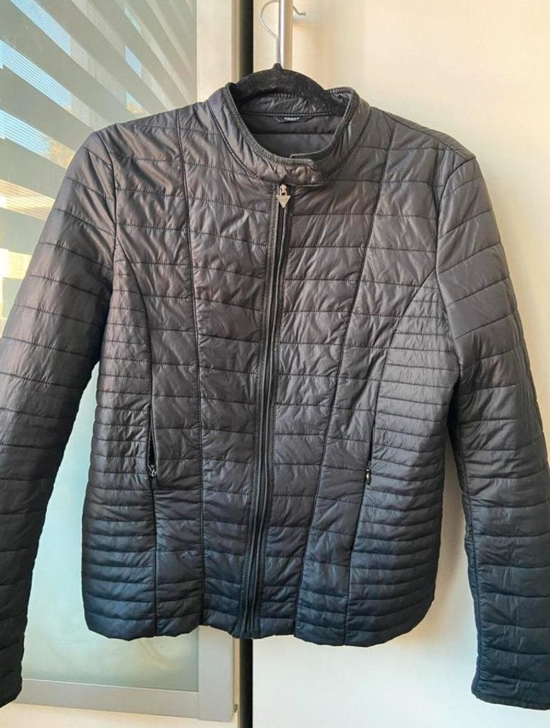 Dames jas maat L, Ophalen of Verzenden, Gedragen, Maat 38/40 (M), Zwart