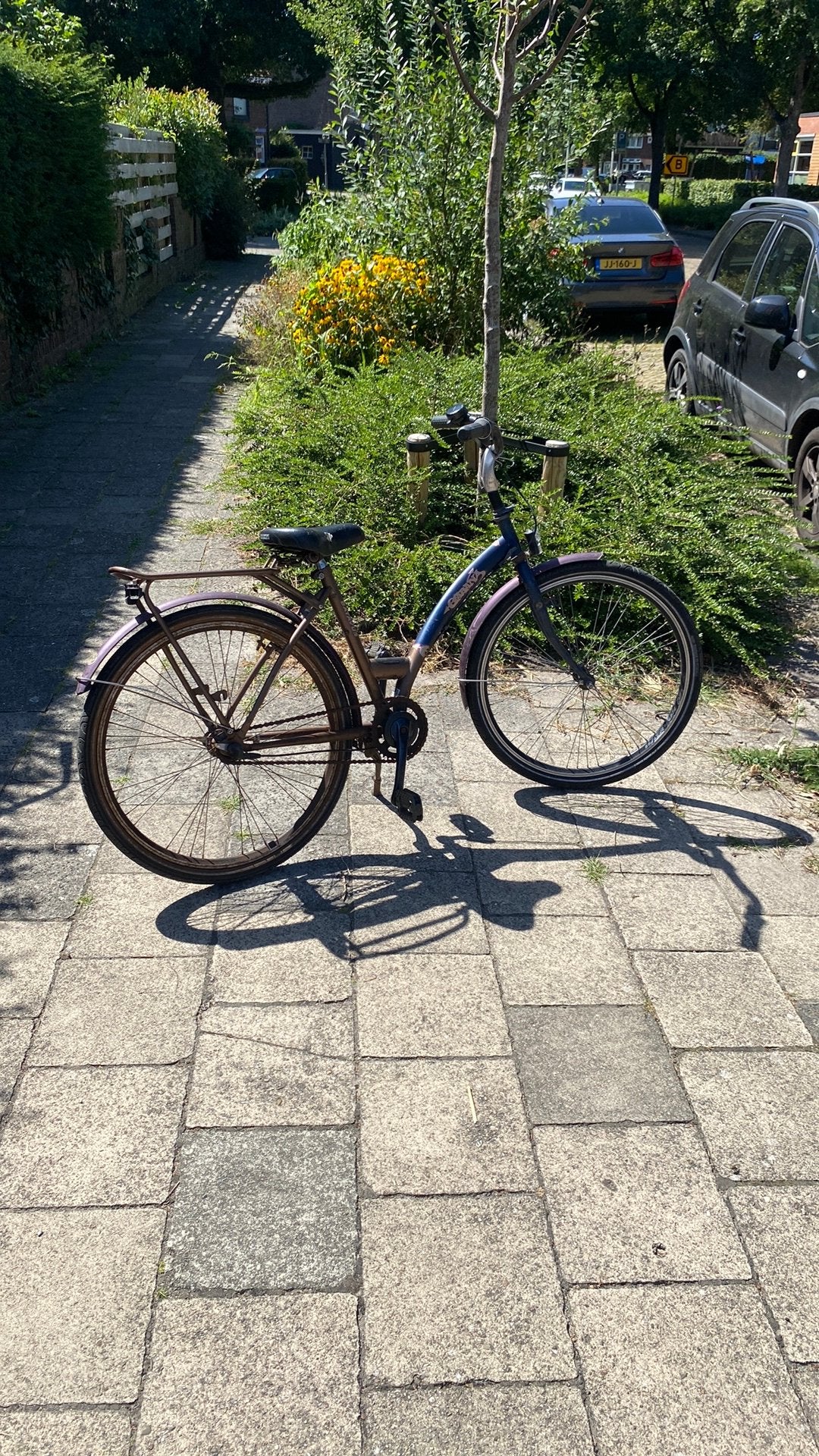 Kinderfiets 24 inch, Fietsen en Brommers, Fietsen | Vouwfietsen, Ophalen, Batavus, Zo goed als nieuw, Terugtraprem