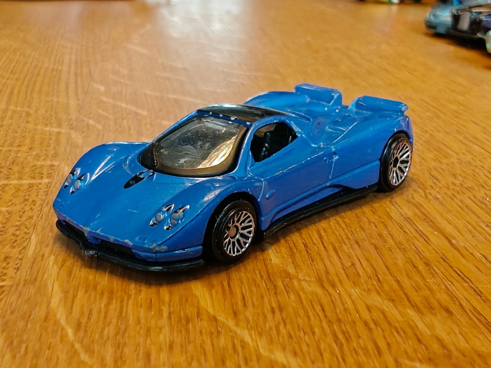 Motor Max Pagani Zonda BLAUW, Ophalen of Verzenden, Auto