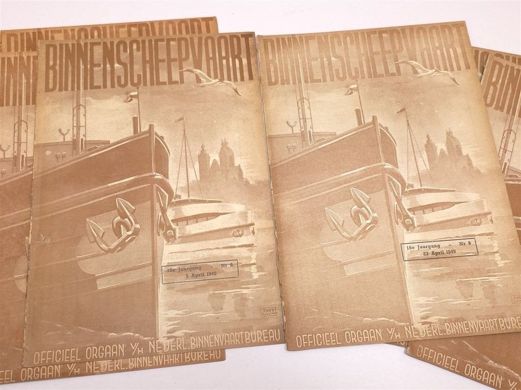 Binnenscheepvaart — Oude Tijdschriften uit 1949, Ophalen of Verzenden, Gelezen