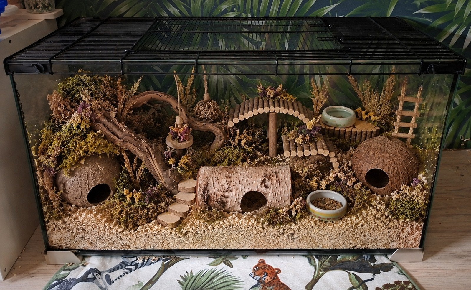 Hamsterkooi 80 bij 40 + spullen voor hamsterscaping te koop, Ophalen of Verzenden