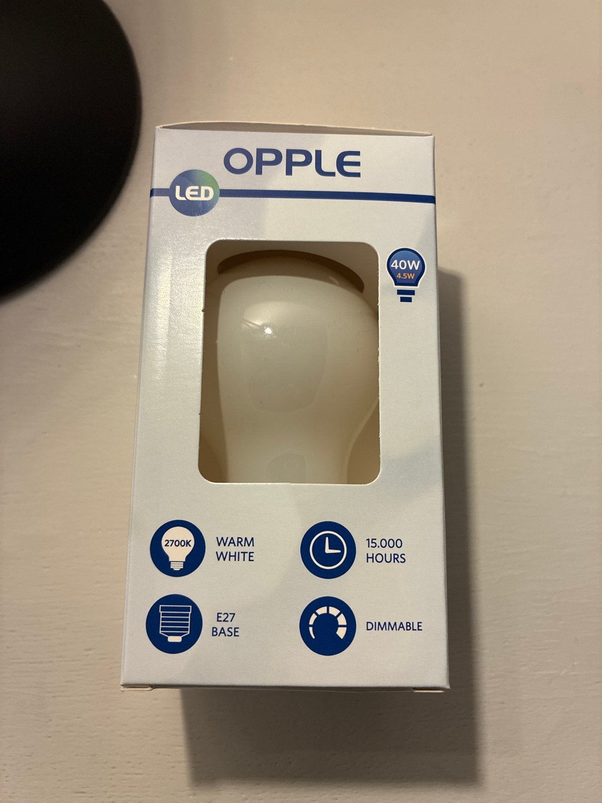 10 lamp OPPLE LED E27 Dimbaar Warm, Huis en Inrichting, Wit, Overige merken, Nieuw, Dimbaar