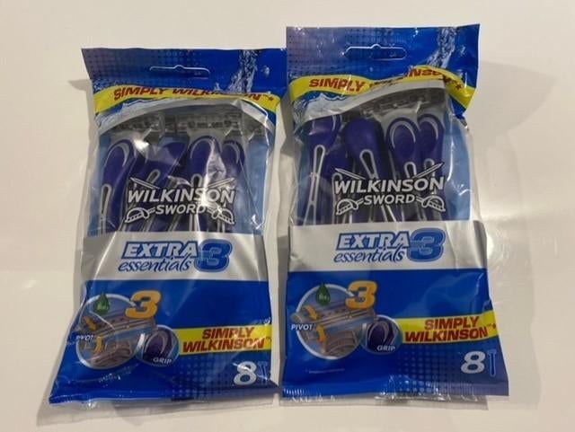 Wilkinson Extra essentials 3 scheermessen (2 pakjes), Ophalen of Verzenden, Nieuw, Overige typen