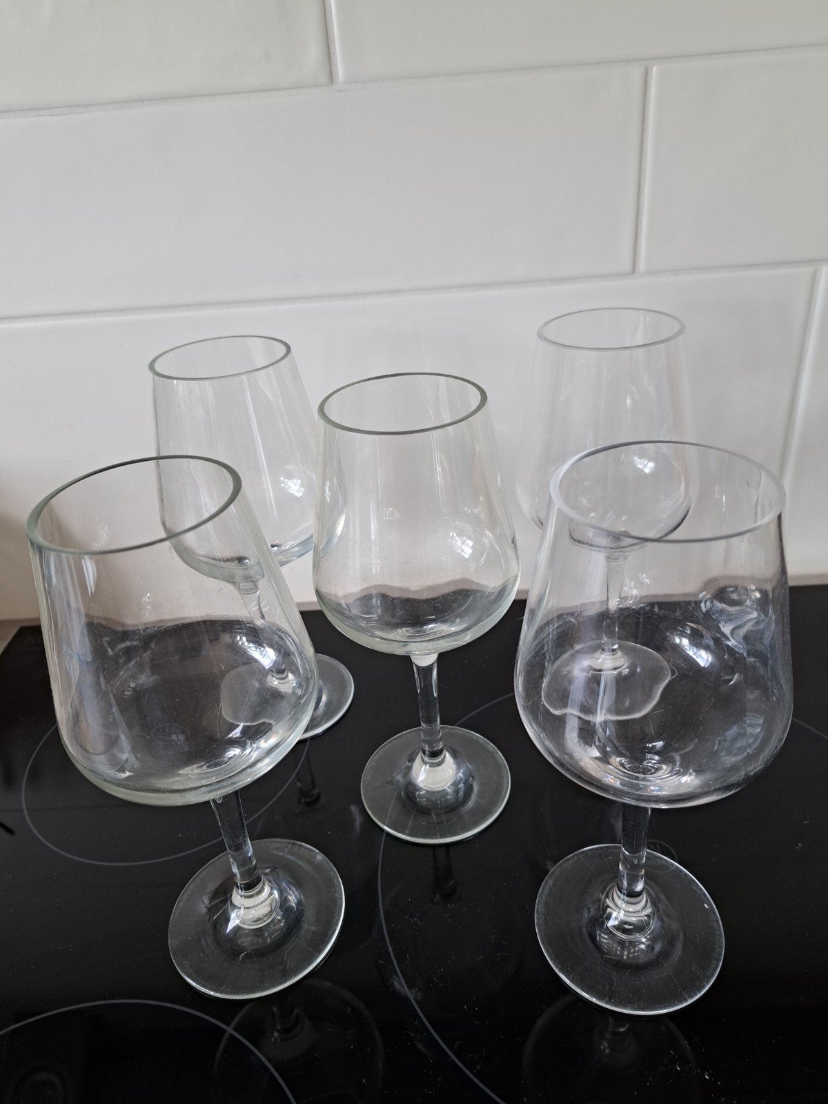 5 kunsstof wijnglazen, Ophalen of Verzenden