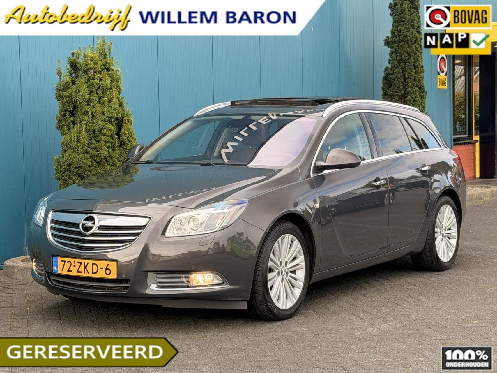 Opel Insignia Sports Tourer 1.4 T EcoFLEX Cosmo PANO | TREKH, Auto's, Euro 5, Gebruikt, 4 cilinders, Leder en Stof