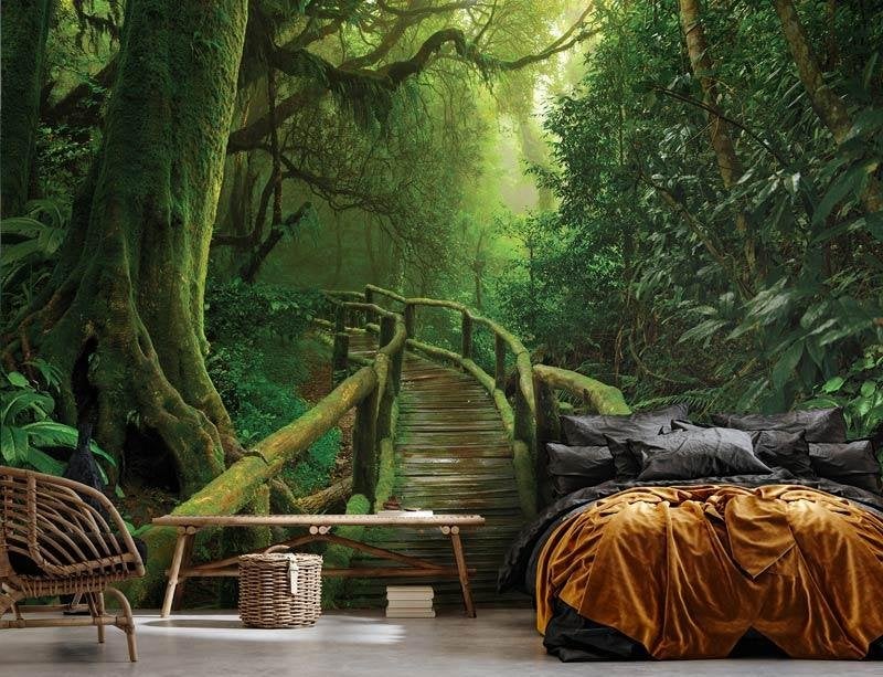 Fotobehang / Behang - Oerwoud - Regenwoud - In de Jungle, Overige patronen, Natuurlijk, Info@fotobehangkoning.nl, Fotobehang