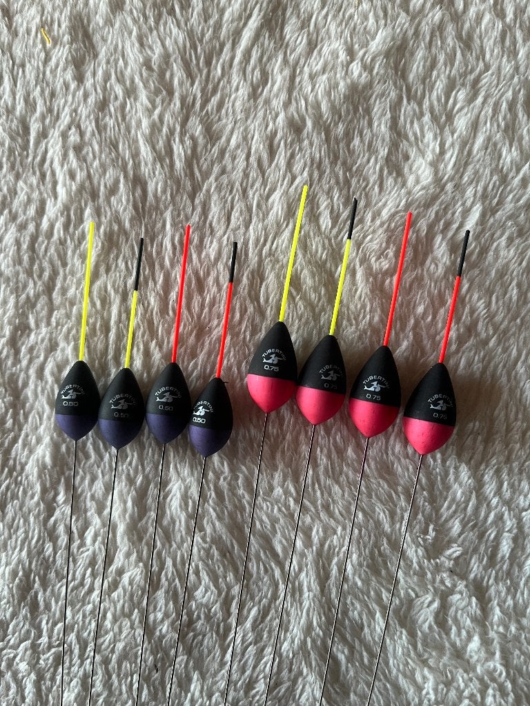 adv 81 / NIEUW serie 8 dobbers TUBERTINI, Ophalen of Verzenden, Nieuw, Dobber of Lood