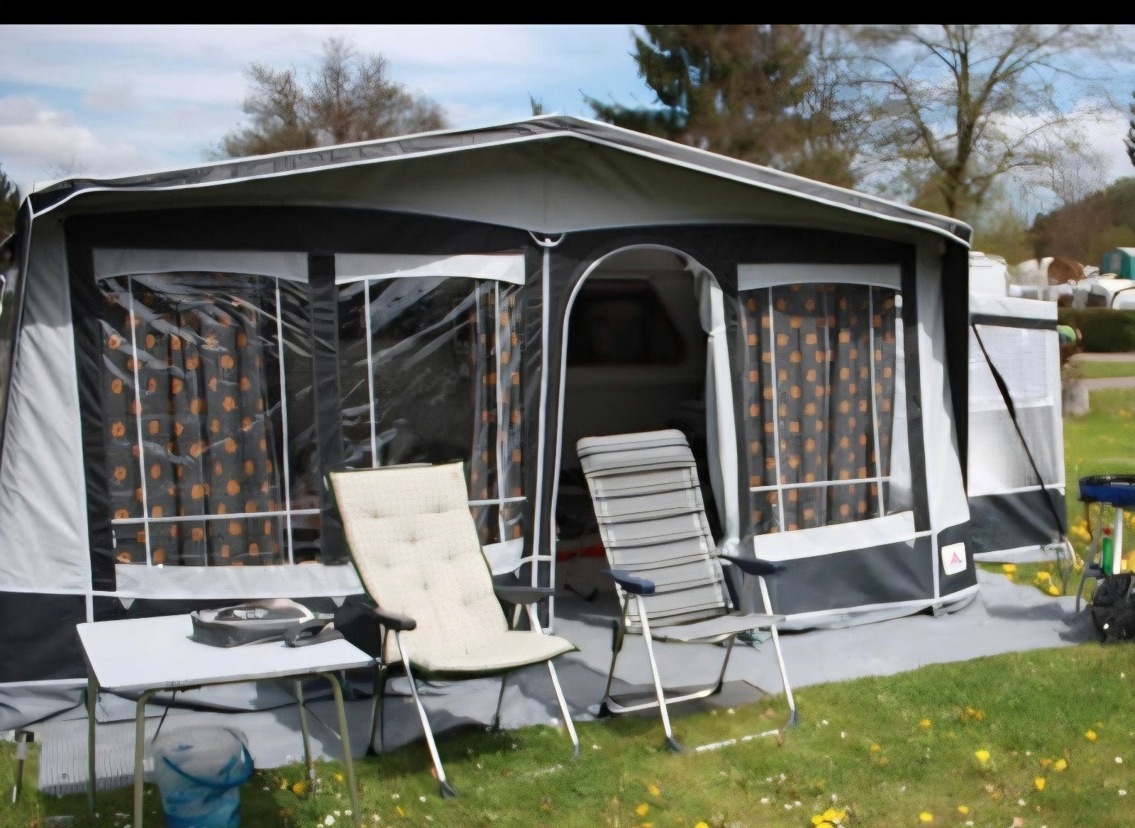 Dorema Royal 350 voortent maat 9 + uitbouw + Palma luifel, Caravans en Kamperen, Voortenten en Luifels, Ophalen, Gebruikt, Ten Cate All Season 240g/m2