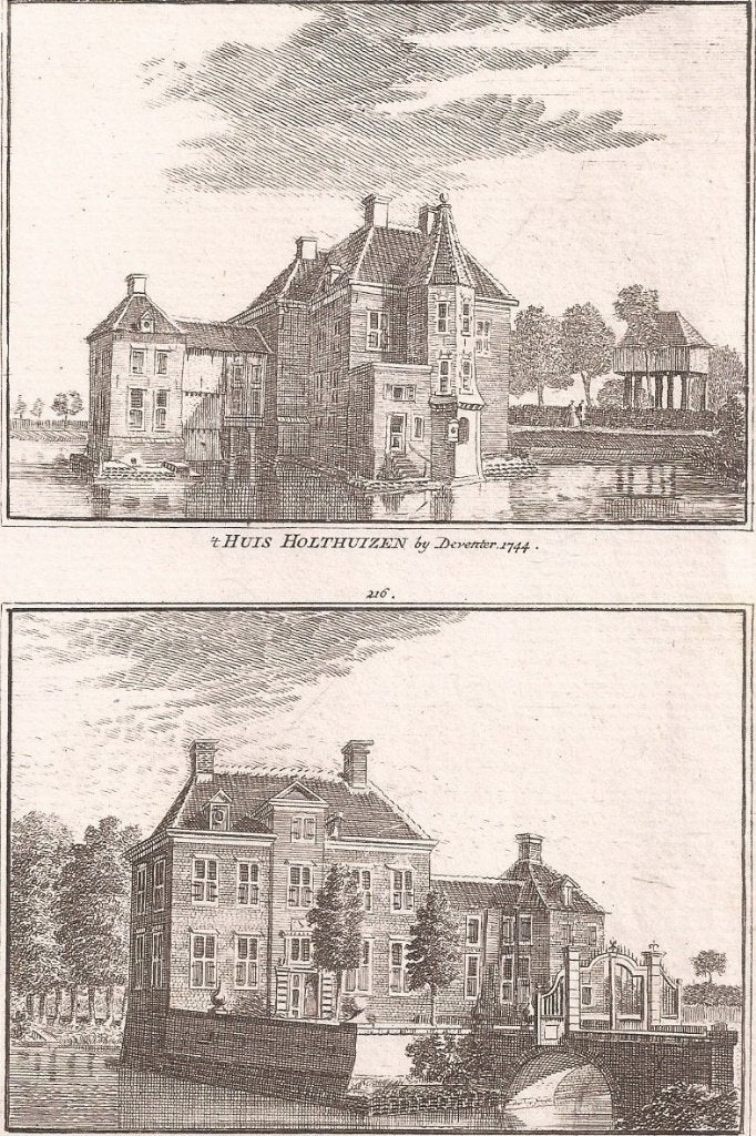 t Huis Holthuizen by Deventer 1744 en ´t Huis Holthuizen, Architectuur, Ophalen of Verzenden, 15 cm, 10 cm