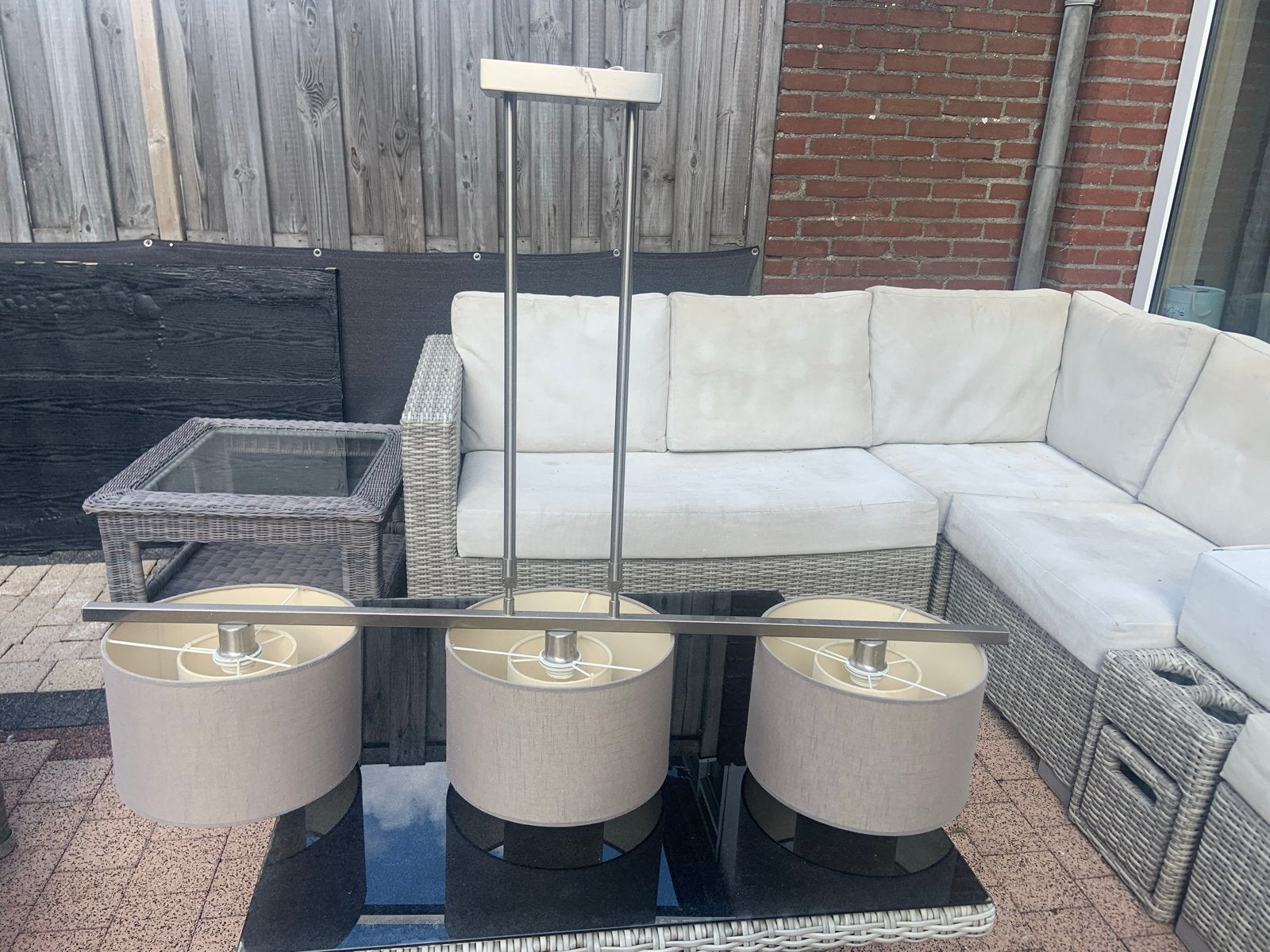 Set van 2 hanglampen: modern en klassiek design, Ophalen, Gebruikt, Metaal, E27 (groot)