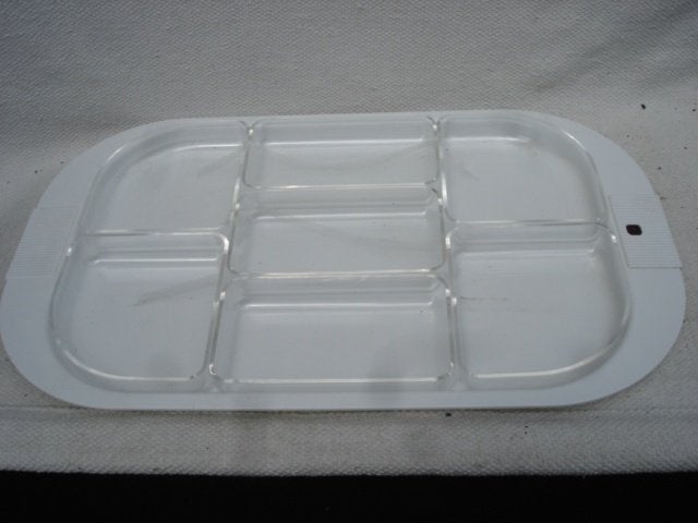 Vintage Guzzini dienblad/ snackschaal jaren 80, Kunststof, Gebruikt, Serveerschaal, Ophalen of Verzenden
