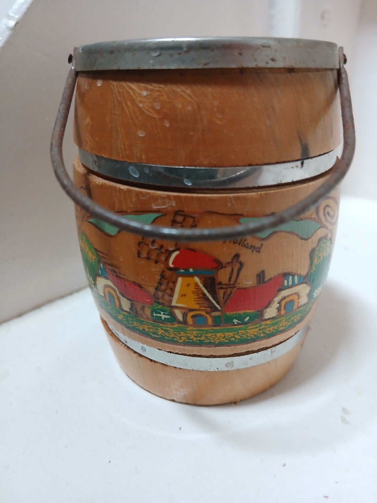 vintage spaarpot Hollands, Ophalen of Verzenden, Gebruikt