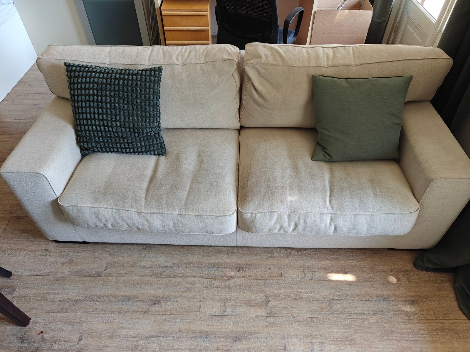 Comfortabele 3-zitsbank, Ikea Kivik, Ophalen, Gebruikt, Modern en comfortabel, Driepersoons