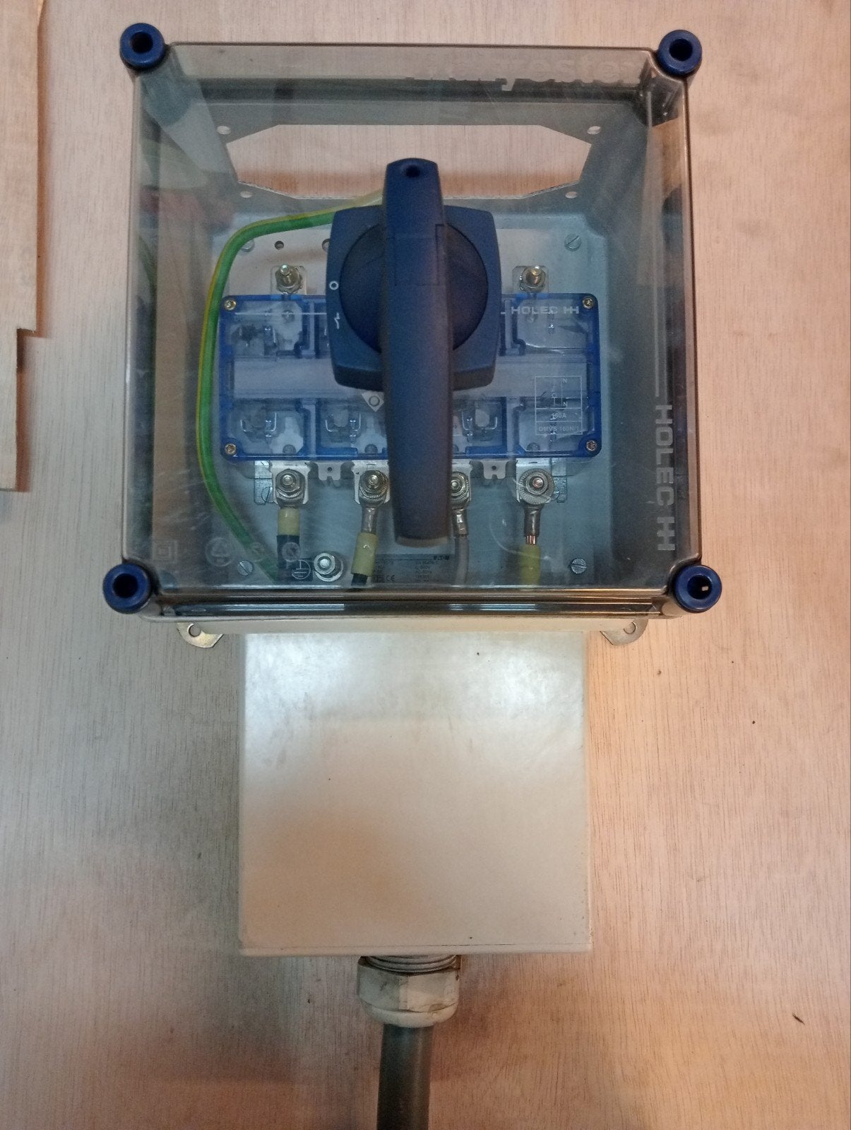 Holec HH Hoofdschakelaar160 amp   in Behuizing, Doe-het-zelf en Verbouw, Ophalen of Verzenden, Gebruikt, Overige merken, Schakelaar