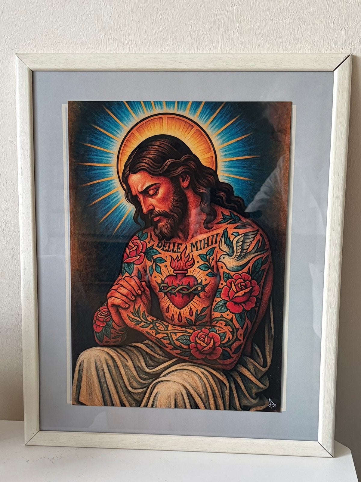 Jesus Mercy on My Soul, Digitale kunst., Antiek en Kunst, Kunst | Designobjecten, Ophalen of Verzenden