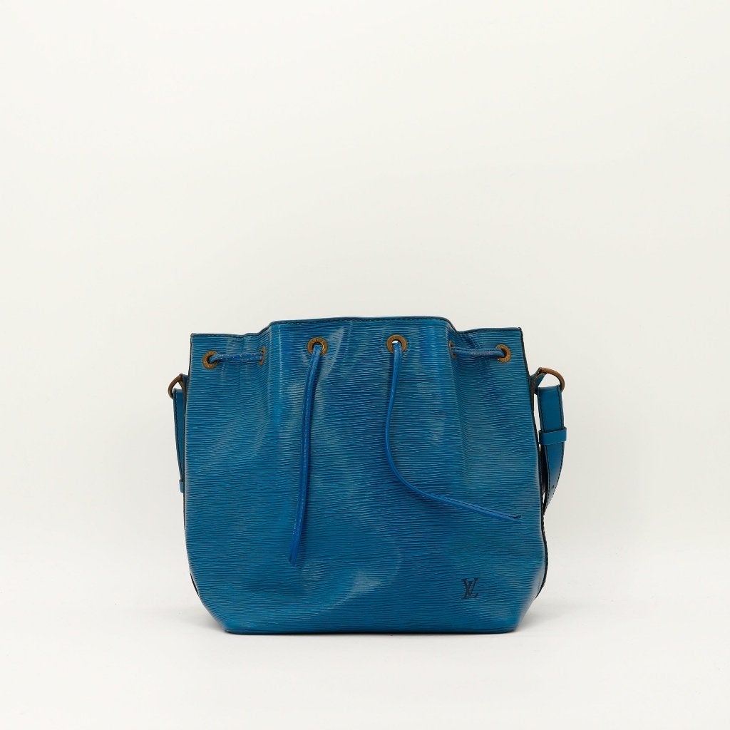 Louis Vuitton Noé in blauw Épi 25x26x20 cm handtas, Verzenden, Gebruikt, Blauw, Handtas