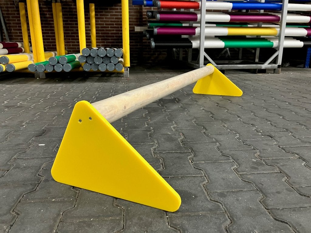 Cavaletti met kunststof platen en hoes om balk 180cm. outlet, Ophalen of Verzenden, Nieuw, Springen