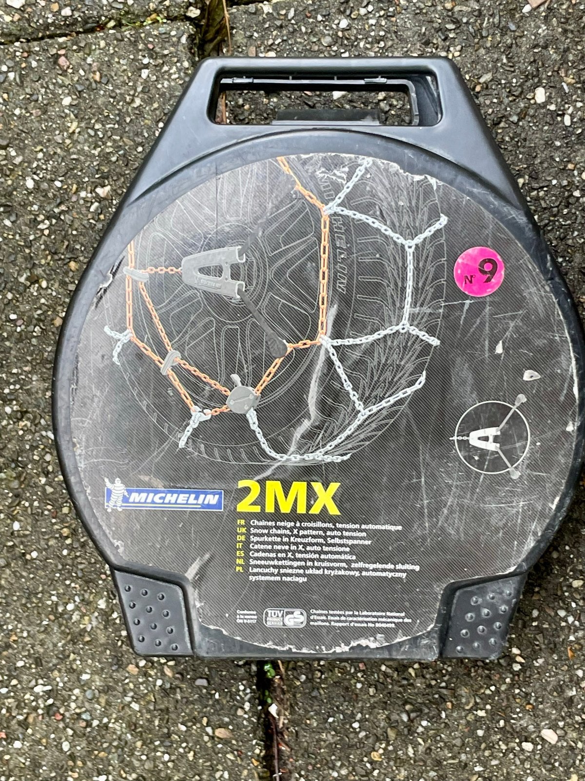 Michelin 2MX sneeuwkettingen - Maat N9, Ophalen of Verzenden, Gebruikt