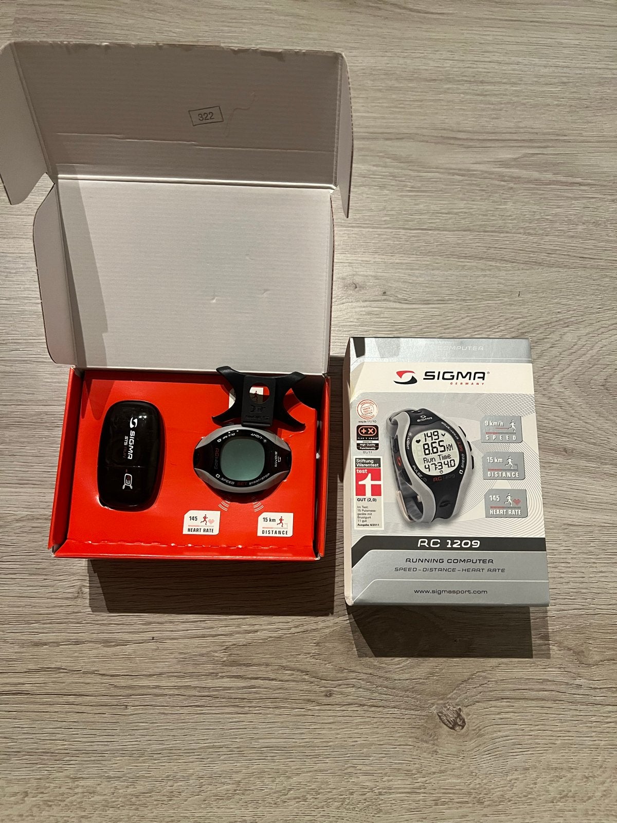 Sigma RC 1209 Running Computer - Hartslag & Afstand, Ophalen of Verzenden, Afstand, Zo goed als nieuw
