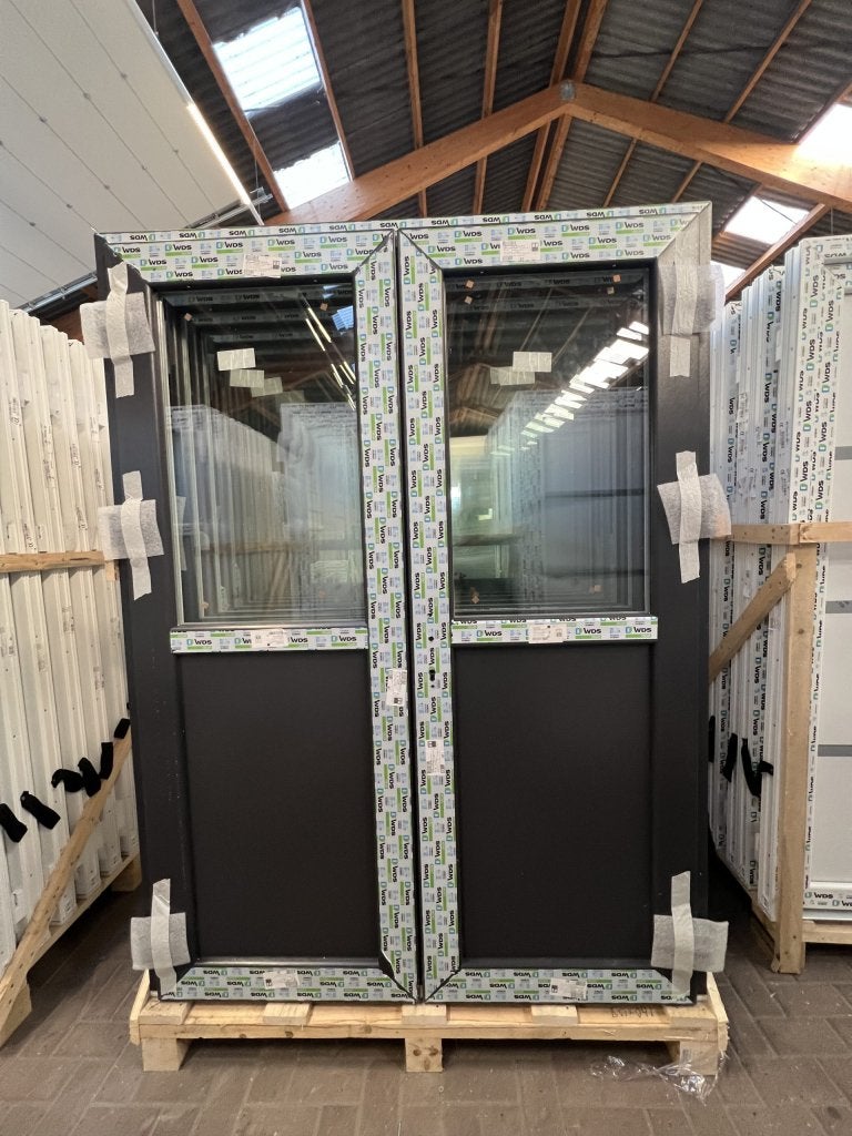 Kunststof Dubbele Openslaande Deuren met Kozijn | VOORRAAD!, Niet ingevuld, 120 cm of meer, Niet ingevuld, Nieuw