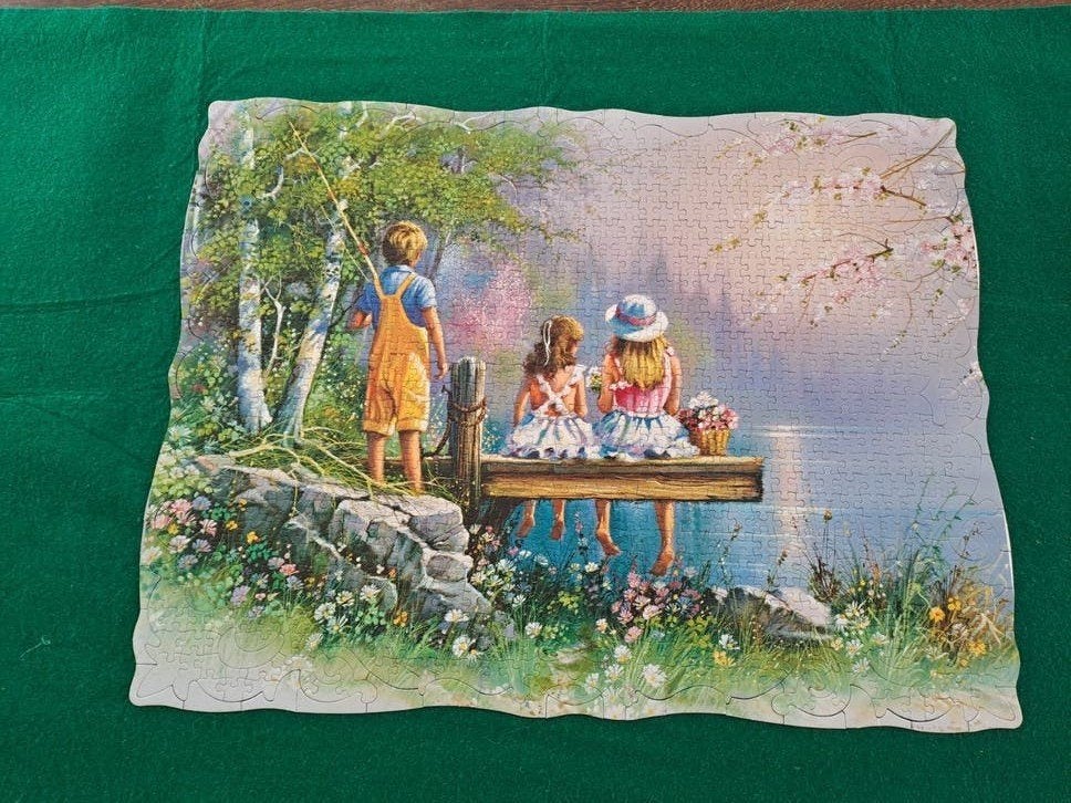 Deco Puzzel 1000 stukjes, compleet inclusief lijm, Ophalen of Verzenden, 500 t/m 1500 stukjes, Gebruikt, Legpuzzel