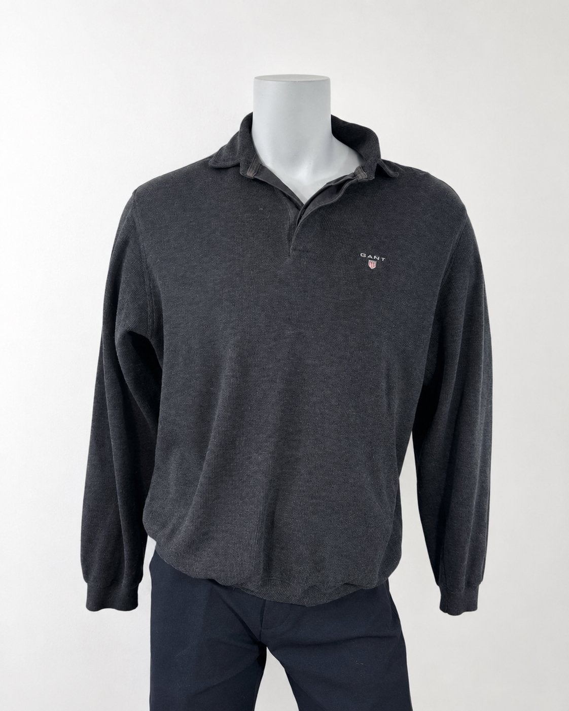 GANT pullover / trui donkergrijs maat M, Ophalen of Verzenden, Zo goed als nieuw, Maat 52/54 (L), Grijs