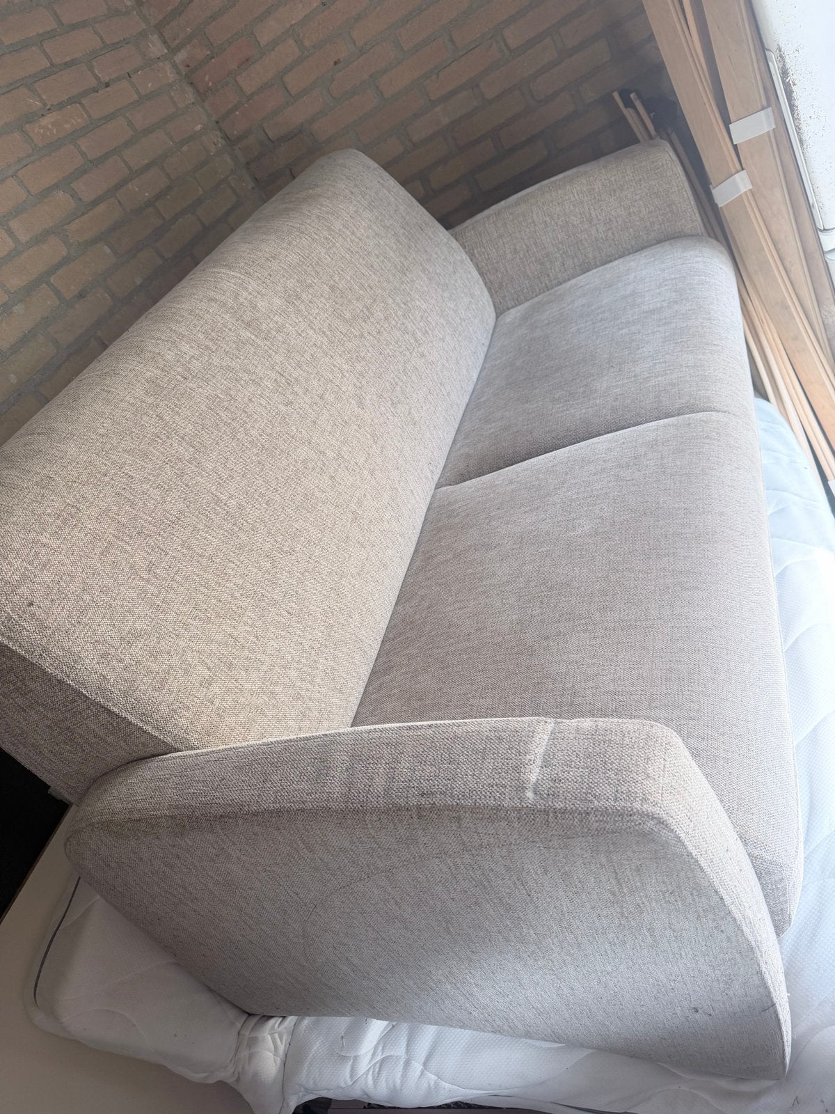Gratis: Comfortabele 2-persoons bank, Gebruikt, 150 tot 200 cm, Tweepersoons, 75 tot 100 cm